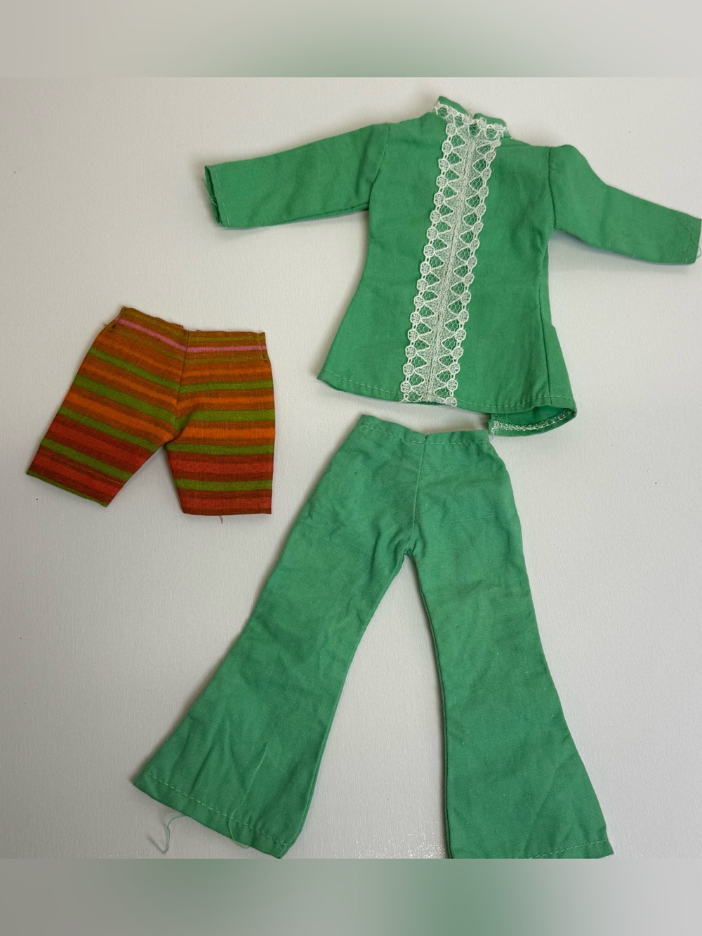 Vintage Shillman Maddie Mod Barbie Clone outfit 1970's Peggy Ann Shillman Green